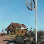 Skeleton Sign - Jason Kowalski - Available for Purchase. Contact: Meyer Fine Art - www.meyergallery.com